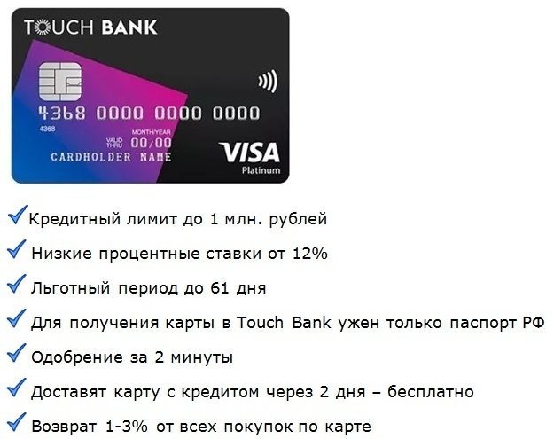 Тач банк кредитная карта. Touch Bank партнеры. Тач банк Вики. Touch Bank калькулятор.